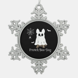 Ornement Flocon De Neige Chien-chien français Halloween Chien-chien-chien-c