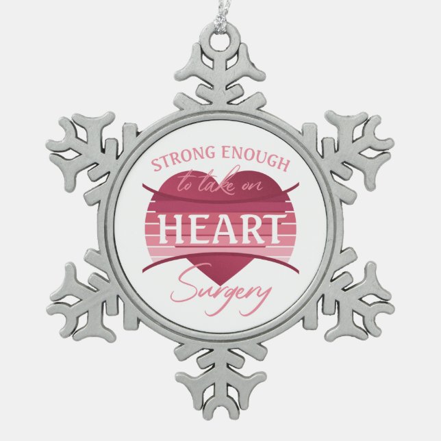 Ornement Flocon De Neige Chirurgie cardiaque pour les femmes (Devant)