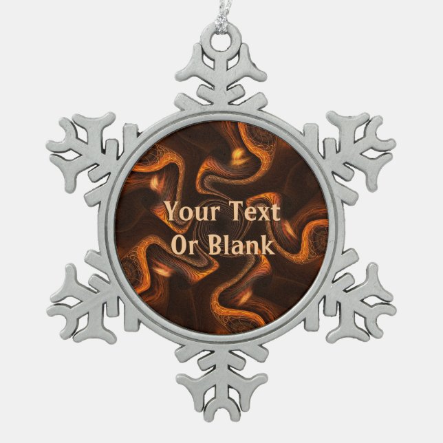 Ornement Flocon De Neige Chocolat mexicain (Devant)