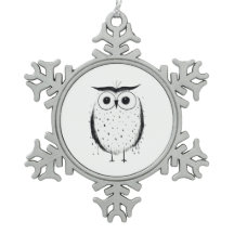 Chouette minimaliste mignonne - Style à main - Noi