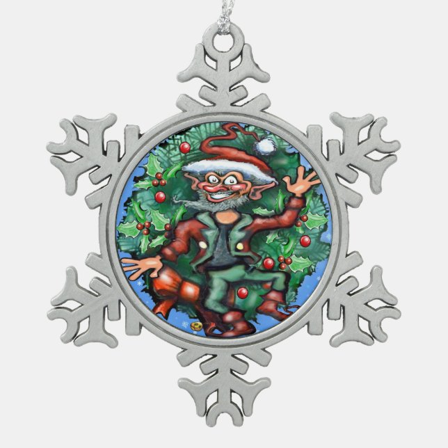 Ornement Flocon De Neige Christmas Elf (Devant)