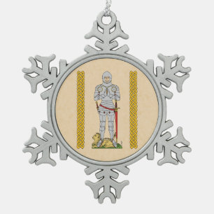 Ornement Flocon De Neige Cirque du Chevalier Médiéval Anglais 1430