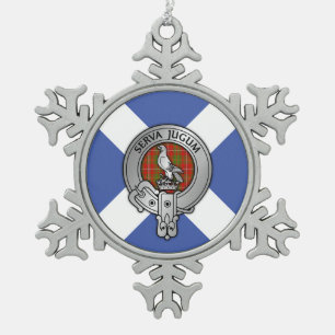 Ornement Flocon De Neige Clan Hay Crest & Tartan