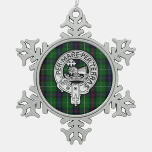 Ornement Flocon De Neige Clan MacDonald de Isles Crest & Tartan