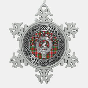 Ornement Flocon De Neige Clan MacDuff Crest & Tartan Knot
