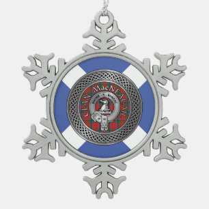 Ornement Flocon De Neige Clan MacNeacail   MacNicol Crest et noeud tatan