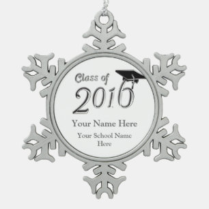 Ornement Flocon De Neige Classe personnalisable de 2016