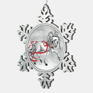 Ornement Flocon De Neige Clochettes de Noël pour cheval