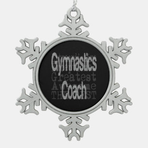Ornement Flocon De Neige Coach Gymnastique Extraordinaire