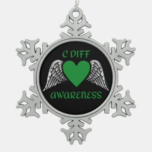 Ornement Flocon De Neige Coeur/ailes...C Diff