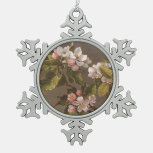 Ornement Flocon De Neige Colibri et fleurs d'Apple
