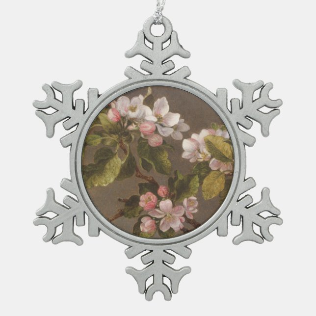 Ornement Flocon De Neige Colibri et fleurs d'Apple (Devant)