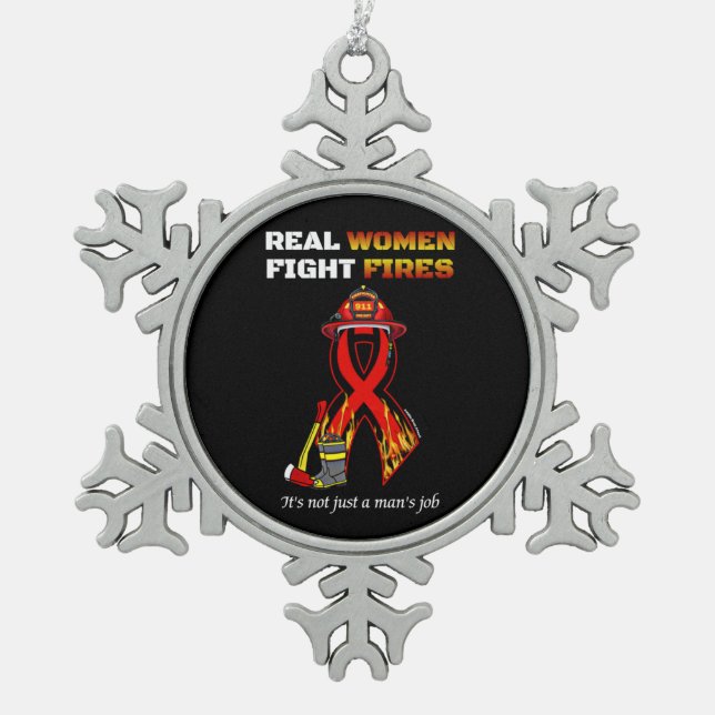 ORNEMENT FLOCON DE NEIGE COMBAT RÉEL DES FEMMES (Devant)