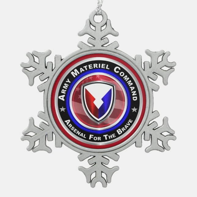 Ornement Flocon De Neige Commandement du matériel de l'Armée de terre Garde (Devant)