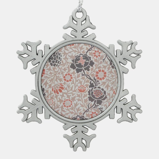 Ornement Flocon De Neige Conception d'art botanique de William Morris Graft (Devant)