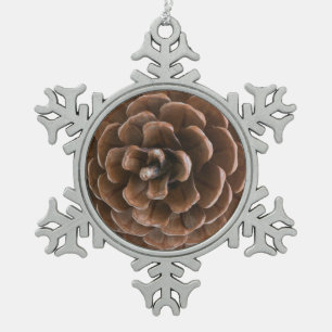 Ornement Flocon De Neige Cône de pin