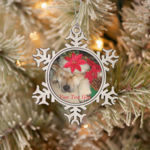 Ornement Flocon De Neige cônes mignons de casquette de Noël de sommeil de