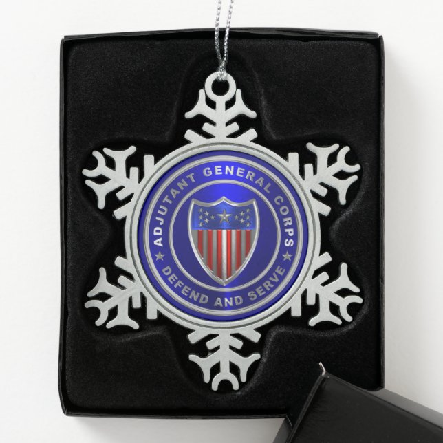 Ornement Flocon De Neige Corps du général adjoint AG  (Boîte)