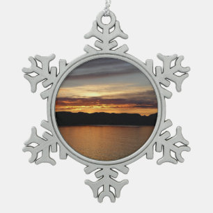 Ornement Flocon De Neige Coucher de soleil en Alaska II Photographie de l'A