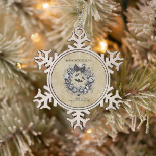 Ornement Flocon De Neige Couronne Macabre