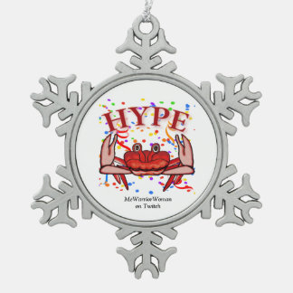 Ornement Flocon De Neige Crab Hype, MeWarriorWoman sur Twitch