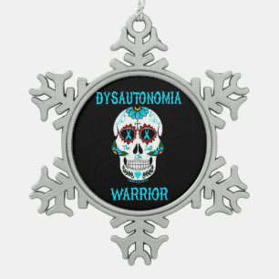 Ornement Flocon De Neige Crâne de sucre/Guerrier...Dysautonomia