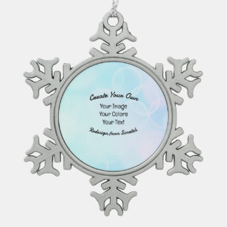 Ornement Flocon De Neige Créez votre propre conception/logo personnalisé