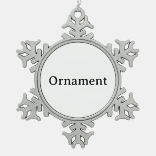 Ornement Flocon De Neige Créez Votre Propre Flocon de Neige Simple Encadré 