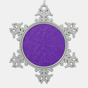 Ornement Flocon De Neige Créez votre propre Parties scintillant violette