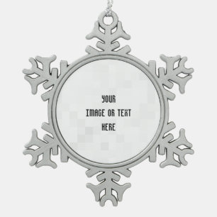Ornement Flocon De Neige Créez votre propre personnalisation personnalisée