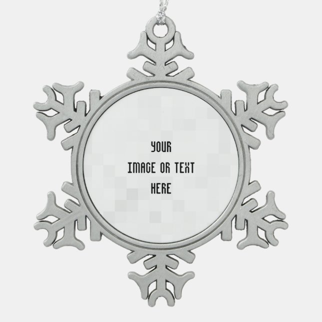 Ornement Flocon De Neige Créez votre propre personnalisation personnalisée (Devant)