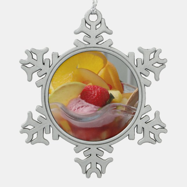 Ornement Flocon De Neige Crème de glace ornement Sundae (Devant)