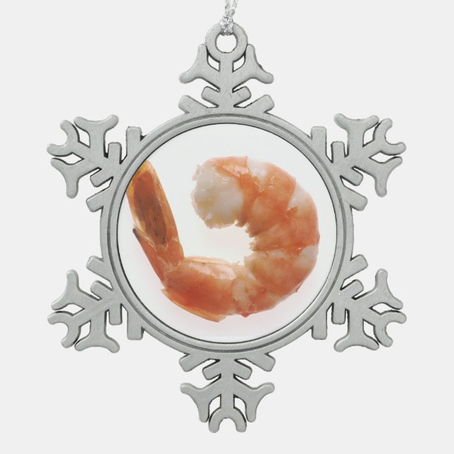 Ornement Flocon De Neige Crevettes cuites (Devant)