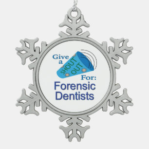 Ornement Flocon De Neige Critique pour les dentistes légistes