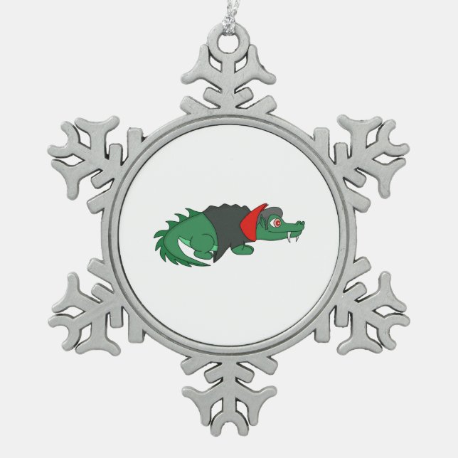 Ornement Flocon De Neige Crocodile de Vampire (Devant)