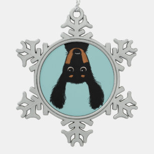 Ornement Flocon De Neige Dachshund drôle de Noël Humoristique Chien Fête