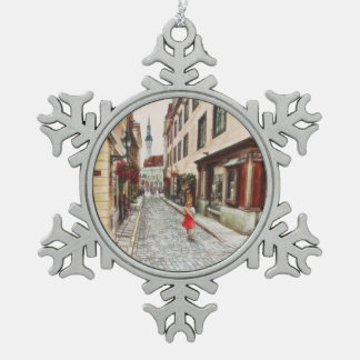 Ornement Flocon De Neige Dame à Tallinn Estonie