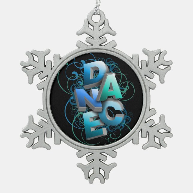 Ornement Flocon De Neige Danse 3D (printemps) (Devant)
