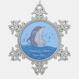 Ornement Flocon De Neige Dauphin Splash