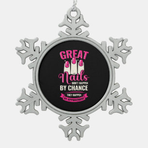 Ornement Flocon De Neige De Grands Clous Se Produisent Sur Rendez-Vous