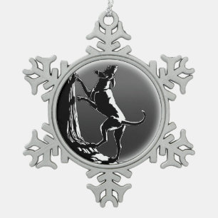 Ornement Flocon De Neige Décoration d'art de chien de Coonhound d'ornement