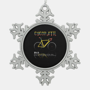 Ornement Flocon De Neige Définition Drôle Vélo Addict Cadeau pour
