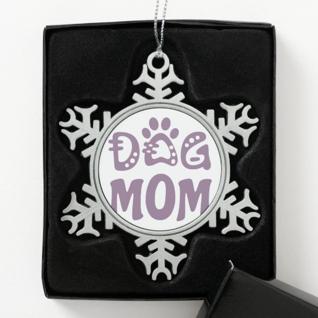 Ornement Flocon De Neige Dog (Boîte)
