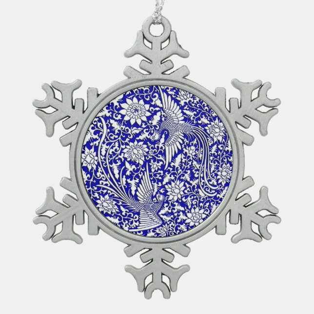 Ornement Flocon De Neige Double conception antique chinoise de Phoenix (Devant)