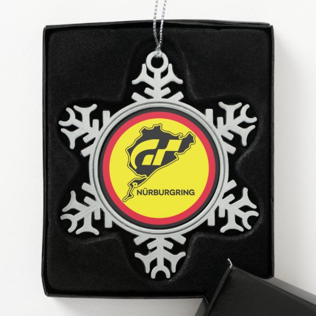 Ornement Flocon De Neige Drapeau allemand Gran Turismo GT Allemagne (Boîte)