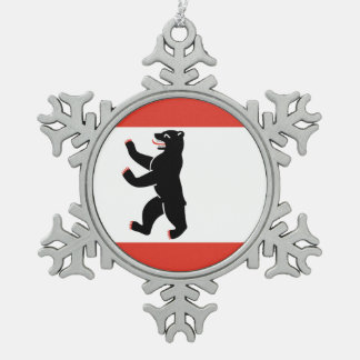 Ornement Flocon De Neige Drapeau de Berlin