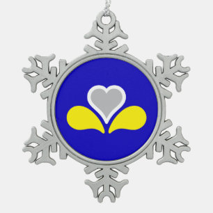Ornement Flocon De Neige Drapeau de Bruxelles, Belgique Flacon de neige Noë