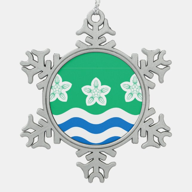 Ornement Flocon De Neige Drapeau de Cumberland (Devant)