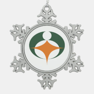 Ornement Flocon De Neige Drapeau de Koga, Shiga, Japon