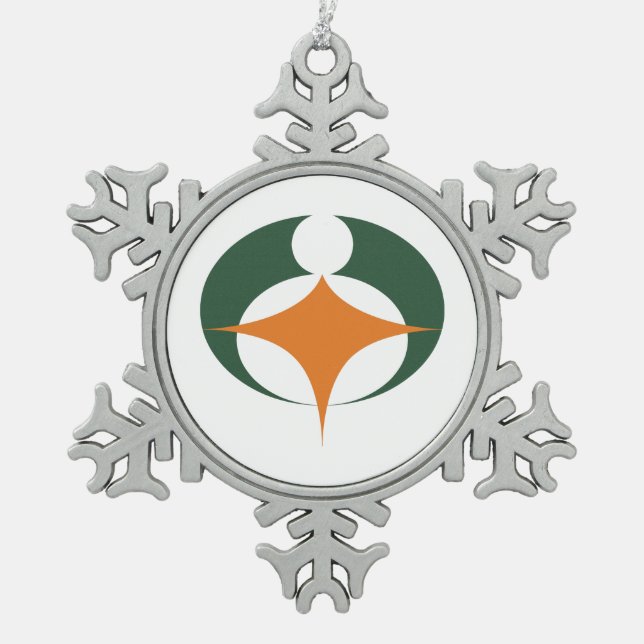 Ornement Flocon De Neige Drapeau de Koga, Shiga, Japon (Devant)